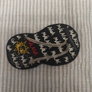 Imán nevera Málaga: chanclas