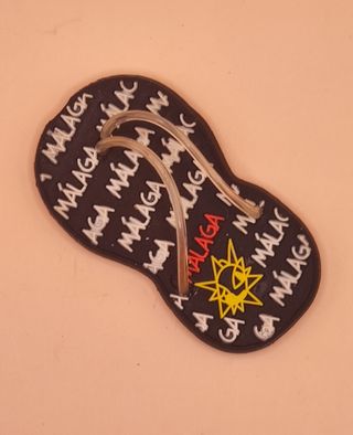 Imán nevera Málaga: chanclas