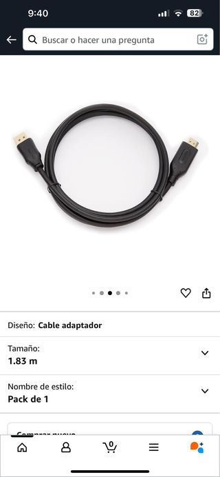 Cable Adaptador DP a HDMI - 1.83m