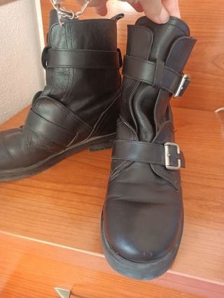 Botines de piel biker, Bimba y Lola, ne