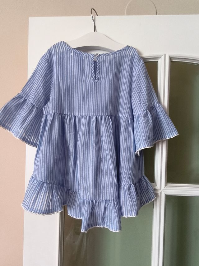 Blusa niña rayas-volantes Mayoral