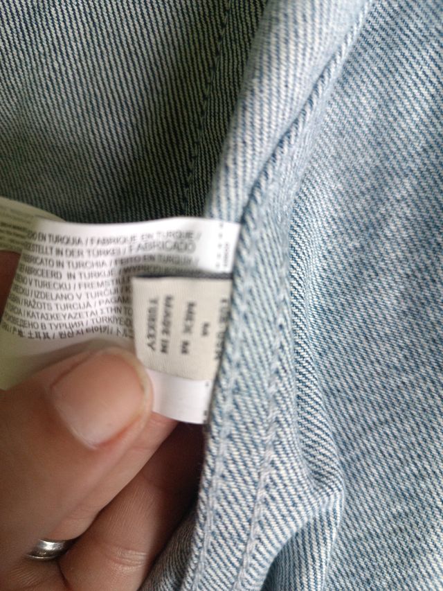 Chaqueta vaquera Mango azul*