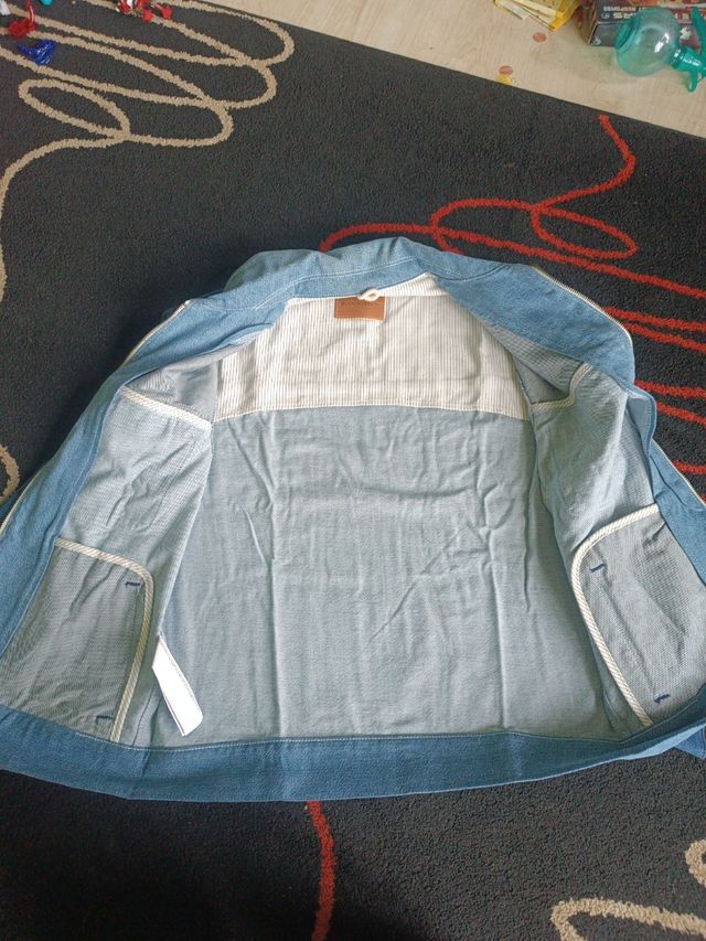 Chaqueta vaquera Mango azul*