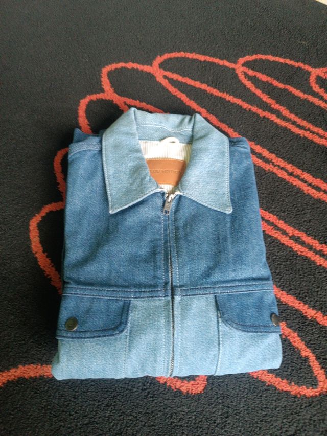 Chaqueta vaquera Mango azul*