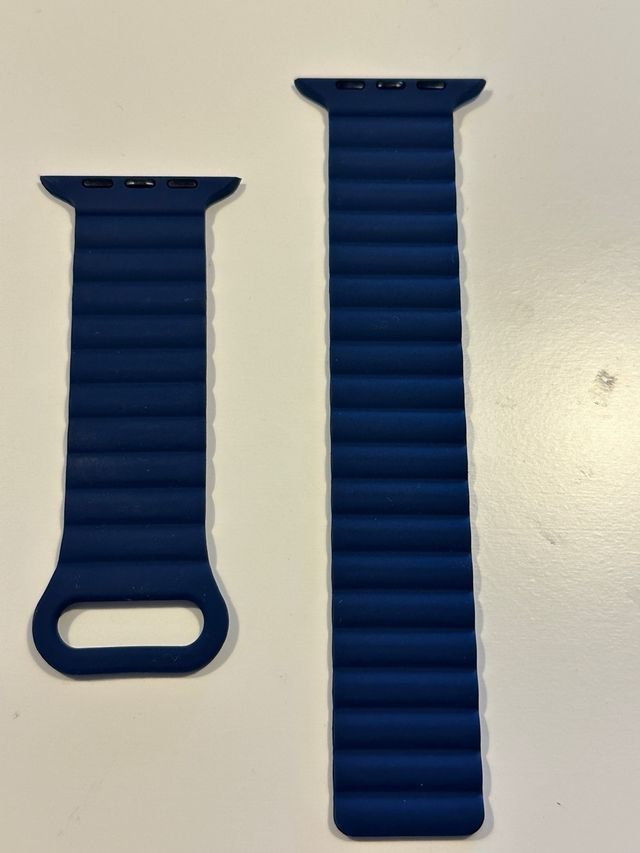 Correa Apple Watch azul - Silicona magnética