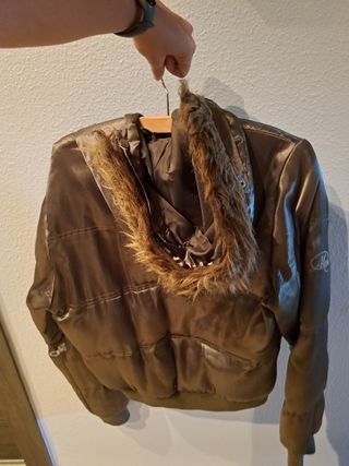 Chaqueta Plumas Verde militar