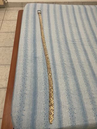 Cintura in pelle di serpente