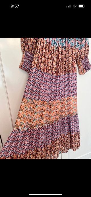 Vestido largo estampado floral