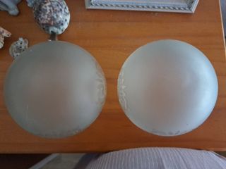 2 Tulipas Cristal Antiguas - Decorativas