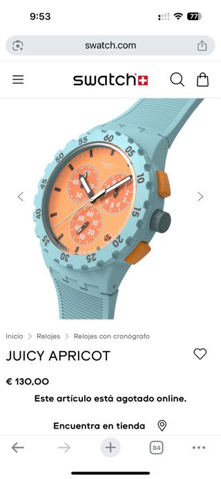 Cronografo Swatch Juicy Apricot NUOVO!