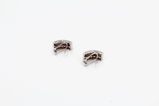 Pendiente De Oro Blanco De 18K.. Ref: 053-04-00324