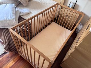 Cuna bebé madera 120x60 - 2 alturas