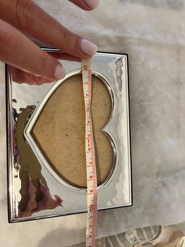 Cornice argento cuore 