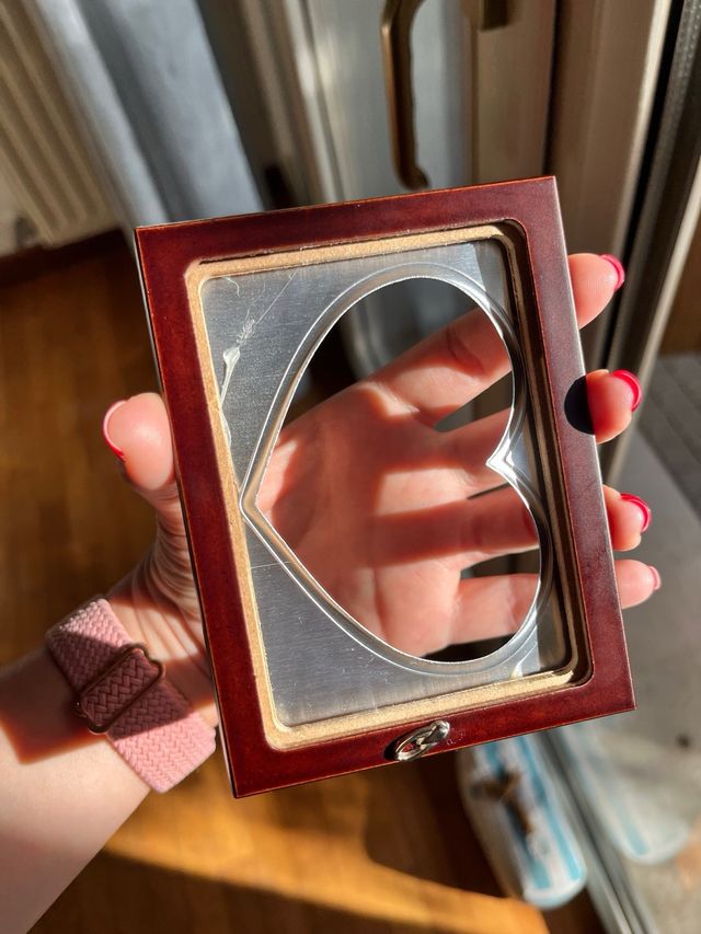 Cornice argento cuore 