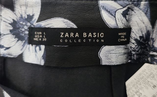 Falda floreada Zara mujer Talla L