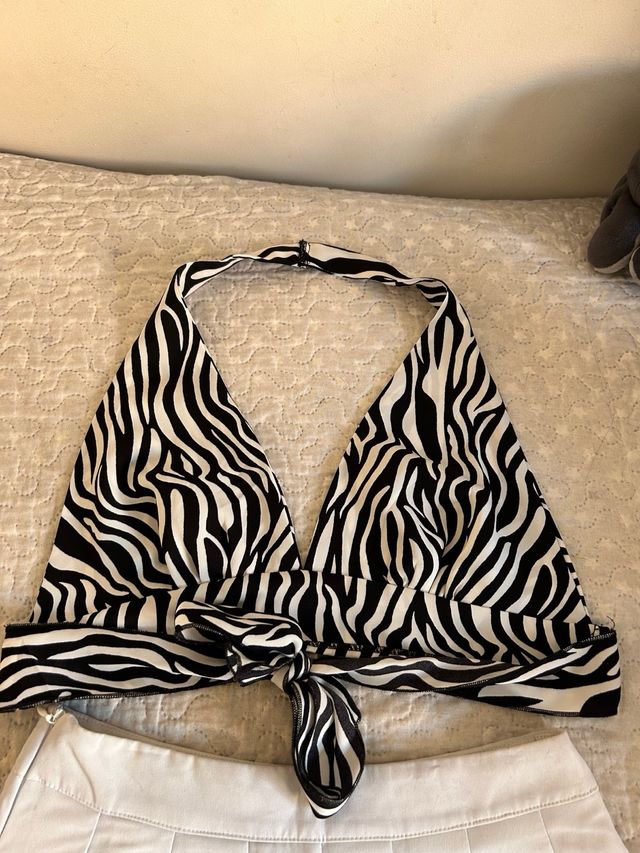 Top cebra + Falda plisada 2