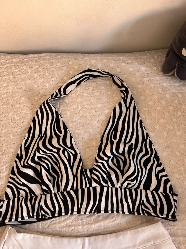 Top cebra + Falda plisada 2