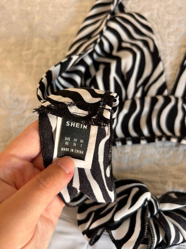 Top cebra + Falda plisada 2