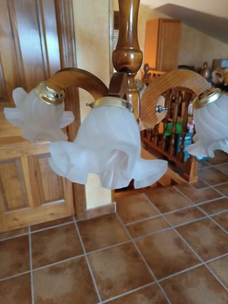 Lampara antigua 3 brazos
