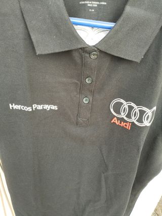 Polo Audi negro Hercos Parayas