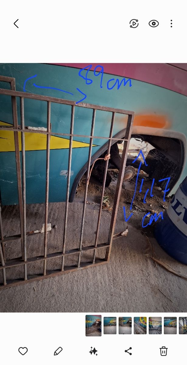 Rejas metálicas o ventanas