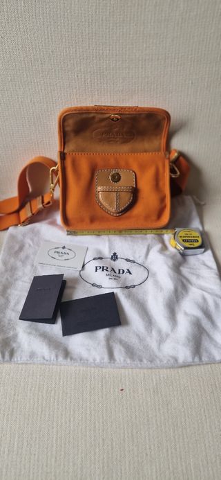 Mini borsa Prada arancione