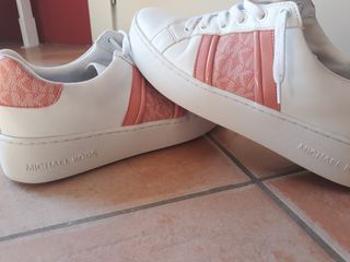Sneakers Michael Kors Polly Rosa-Bianche