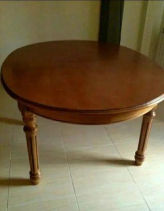 Mesa comedor redonda madera