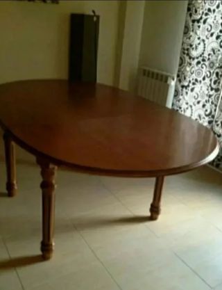 Mesa comedor redonda madera