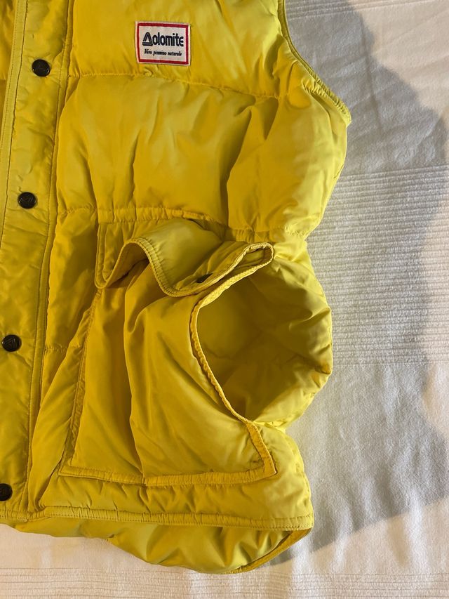 Gilet Dolomite vintage giallo