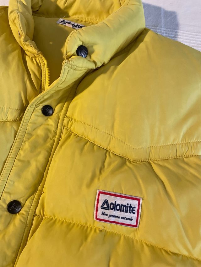 Gilet Dolomite vintage giallo