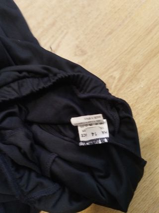 Falda negra ensayo danza regalo maillot 
