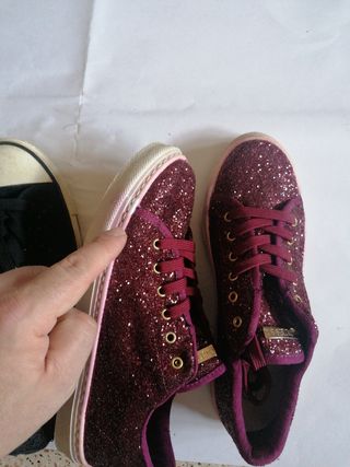 Scarpe donna n.40 - nere e viola