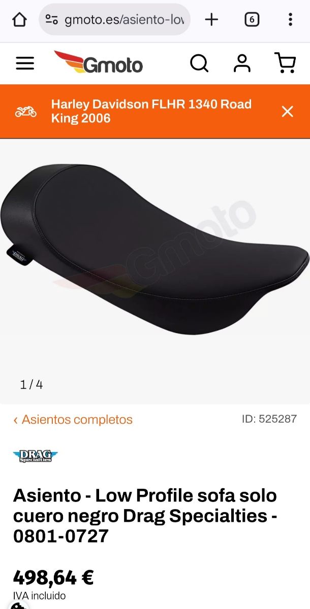 Asiento Harley Davidson Road King 97-07