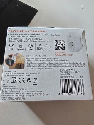 Enchufe inteligente WiFi REV Link2Home