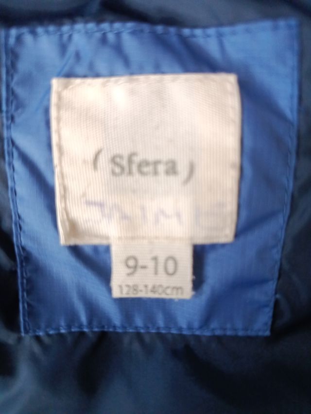 Chaleco acolchado niño, capucha, talla 8-10 años