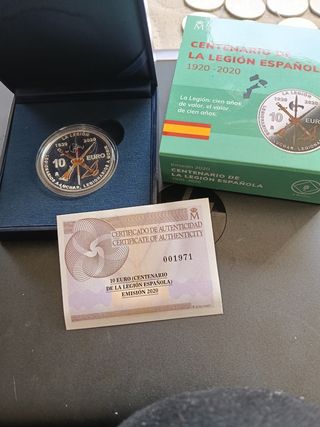 Moneda 10€ Legión Española 2020
