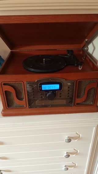 Minicadena Retro con Tocadiscos