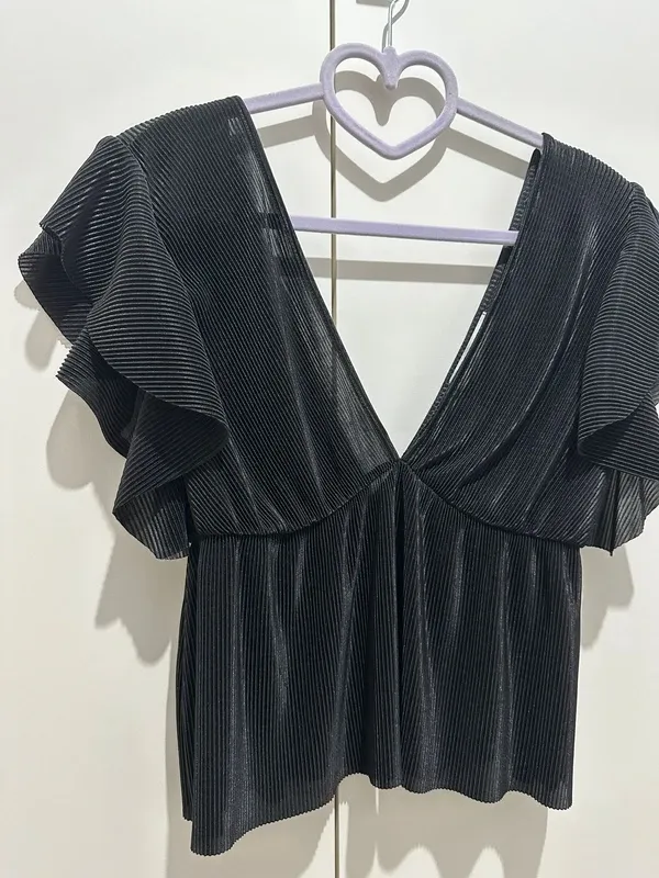 Top nero a coste - Zara