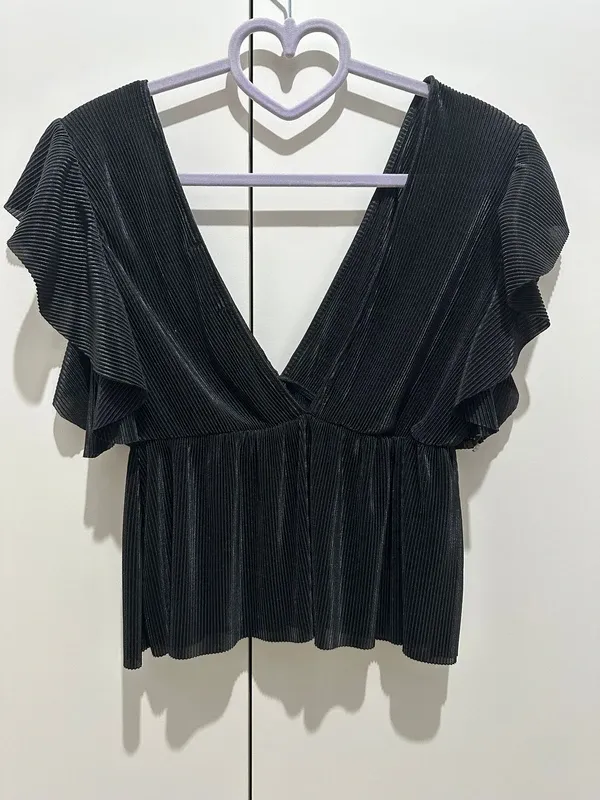 Top nero a coste - Zara