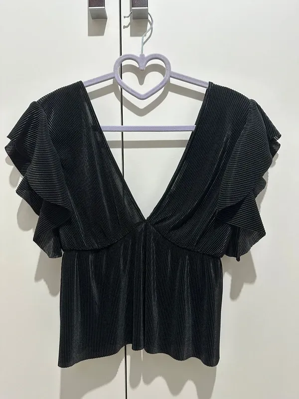 Top nero a coste - Zara