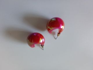 Pendientes rojos/coral 