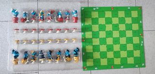 Scacchi Puffi Plastitoy Completi