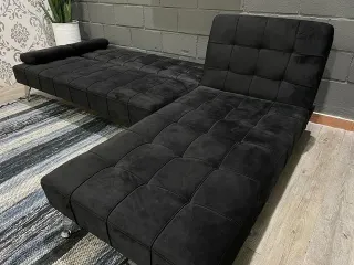 Sofá cama KAREM - Gris - 2 plazas