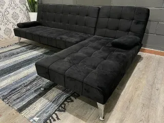 Sofá cama KAREM - Gris - 2 plazas
