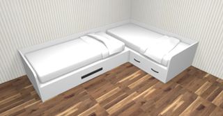 CONJUNTO DE 3 CAMAS EN L FRM