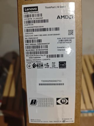 Lenovo ThinkPad L14: Portátil AMD Ryzen 5