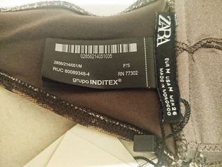Top bikini Zara - leopardo - Talla M