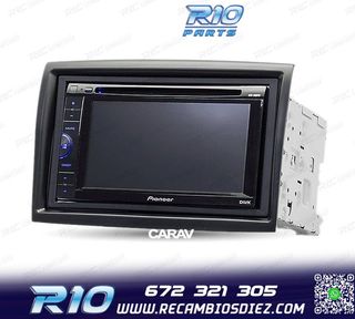 MARCO NEGRO RADIO 2-DIN PARA CITROEN JUMPER PEUGEOT BOXER FI
