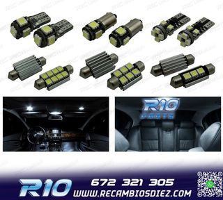 KIT 20 BOMBILLAS LED INTERIOR PARA BMW E60 E61 M5 525XI 525I